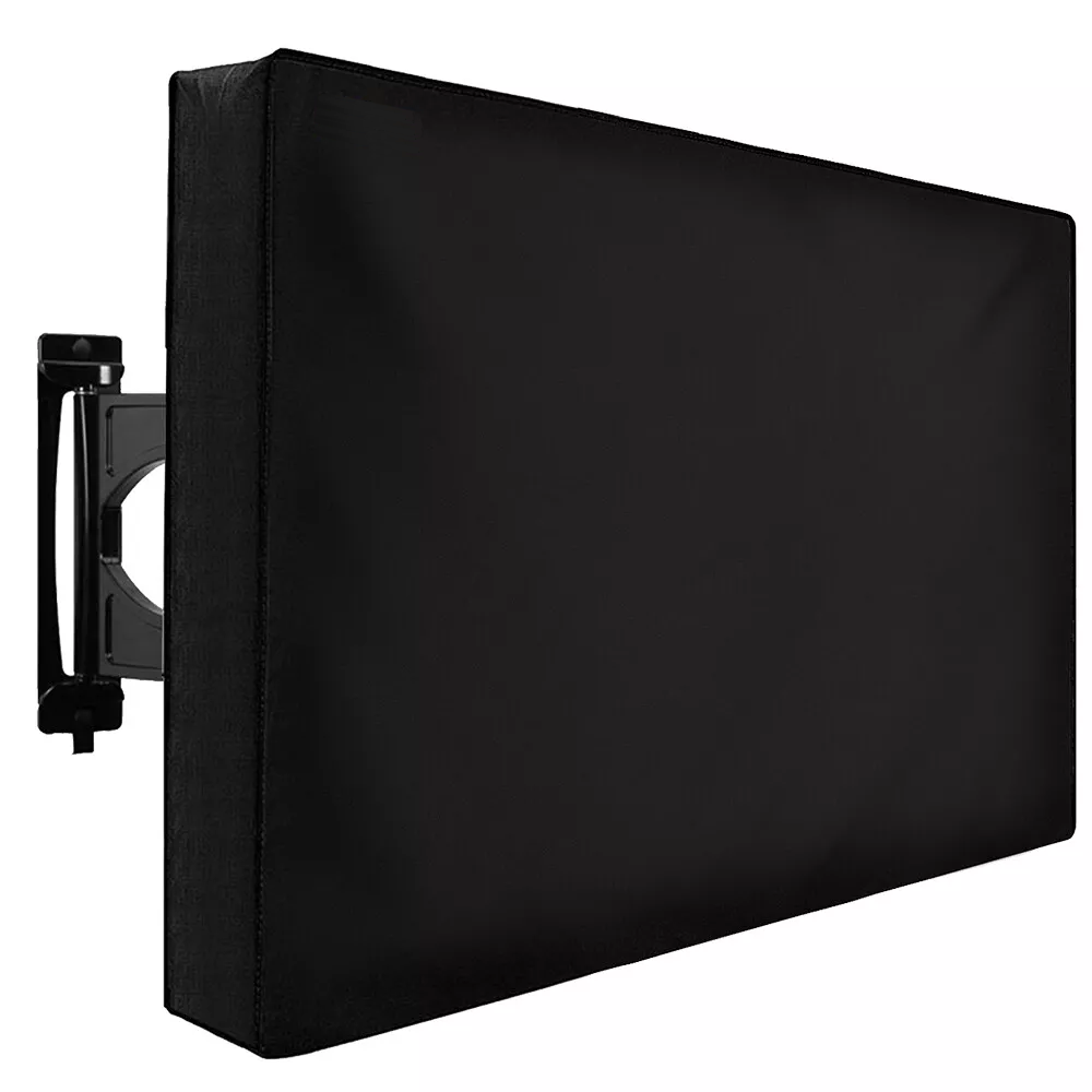 600D Outdoor TV Cover for Flat Screens, Heavy Duty Weatherproof Television Protector