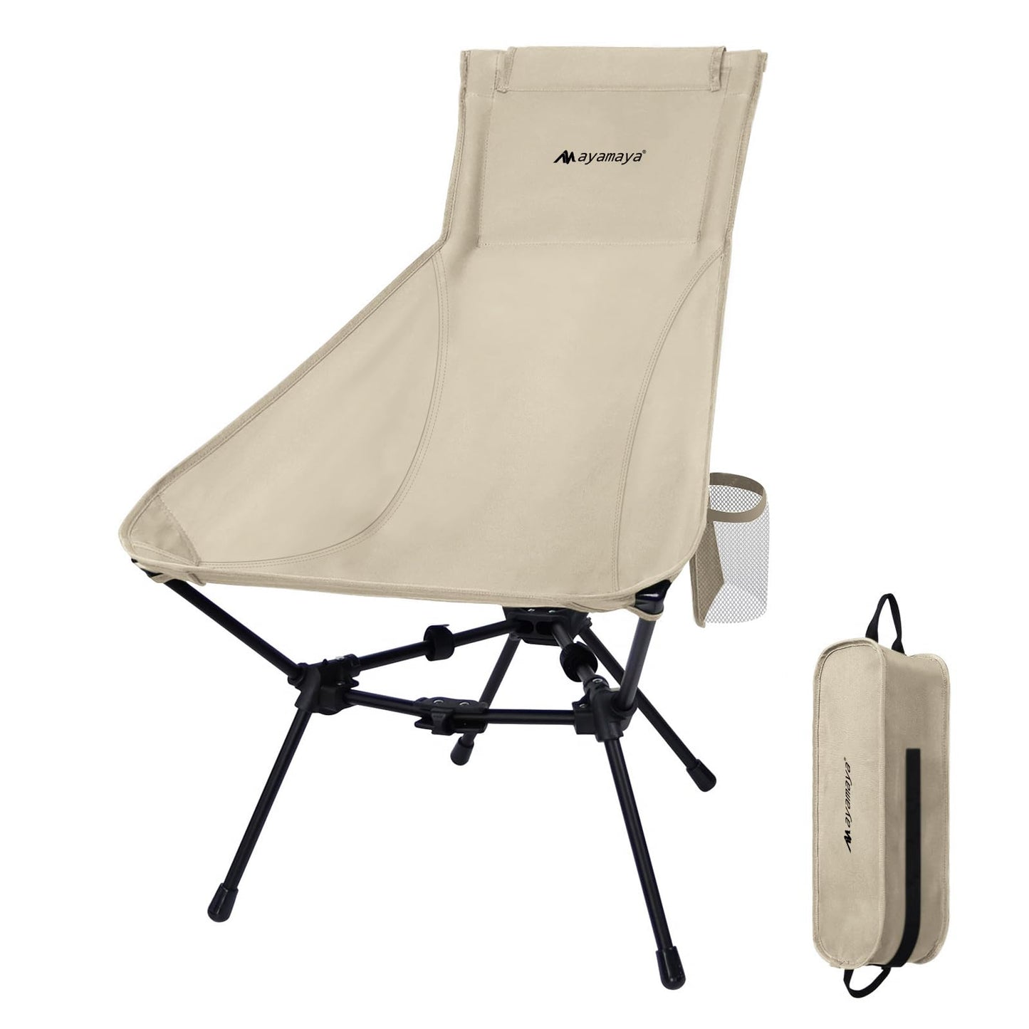 Camping Chairs - Ultralight Aluminum Folding High Back Camping Chair
