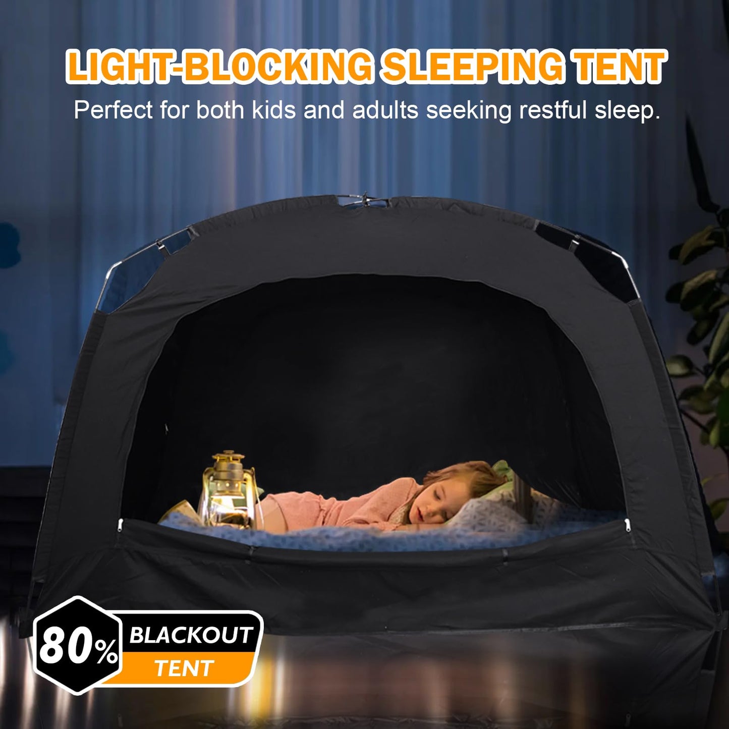 Bed Tent - Portable Indoor Privacy Dream Tents Bed Canopy for Kids and Adults