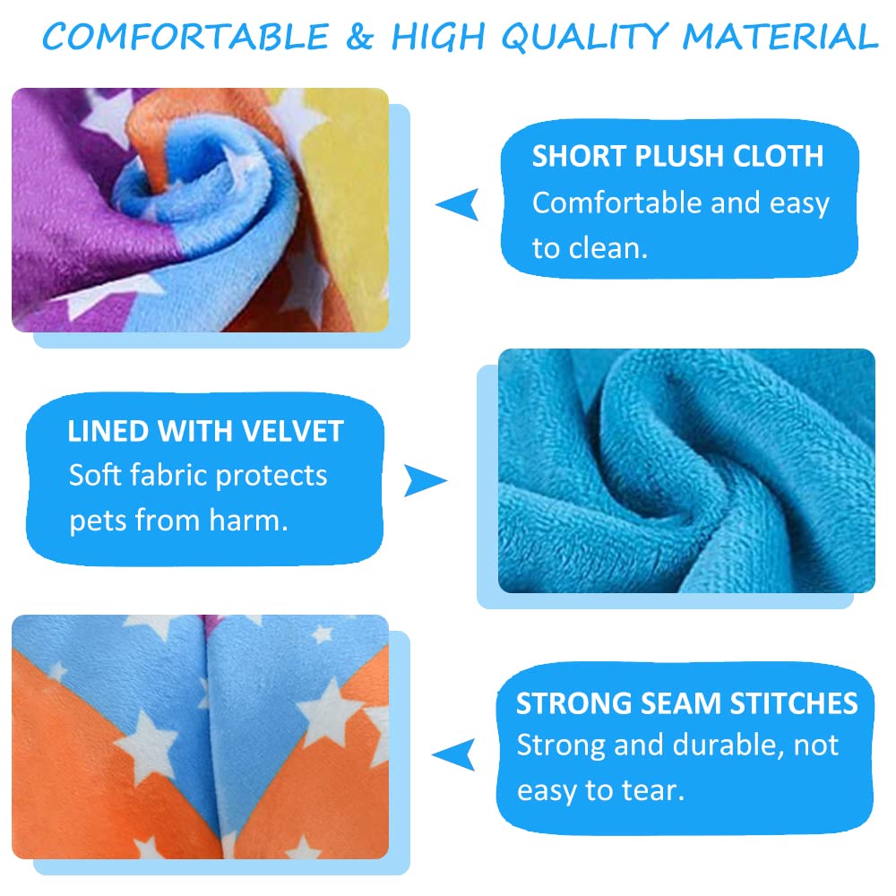 Guinea Pig Hideout Hanging Tunnel, 2-in-1 Function of Small Animal Hammock & Cozy Bed Nest
