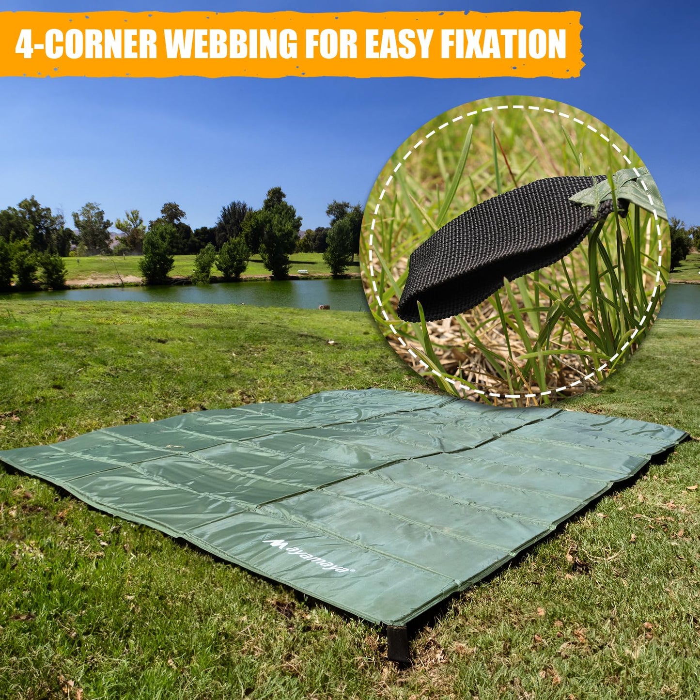 Foam Sleeping Pad for Camping - Foldable Camping Mattress for 1/2/3/4/5/6 Person