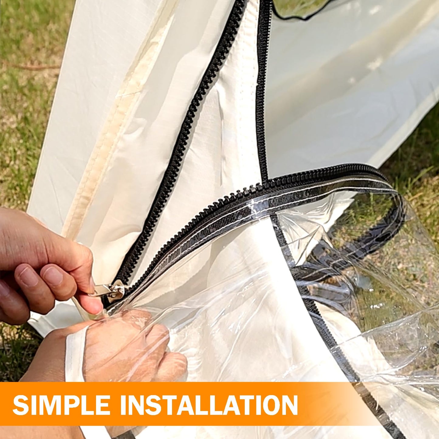 10x10 FT Screen House for 4-6 People, Outdoor Sports Tent Canopy with Mesh Mosquito Netting