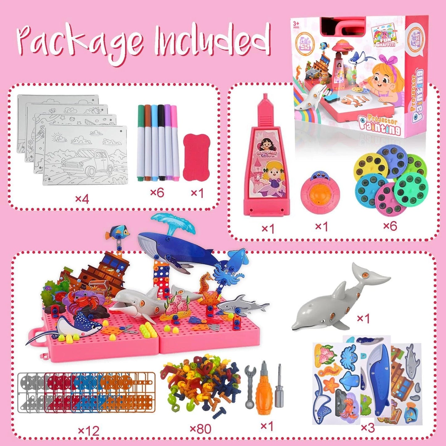 Drawing Projector Kids Tracing Toys Children Smart Sketcher Boys Girls Art Gifts
