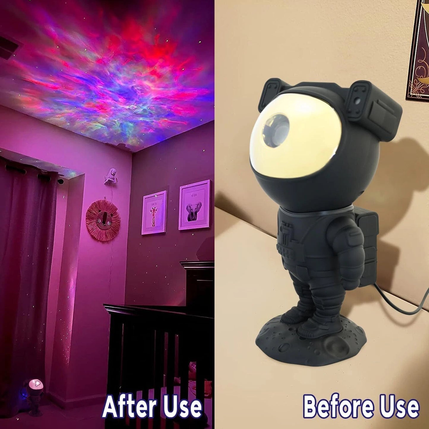 Astronaut Projector Night Light Lamp Star Nebula Galaxy Space Sky for Room Decor