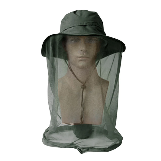 Mosquito Bug Fly Bee Insect Head Face Net Hat Sun Protection Fishing Hiking Cap