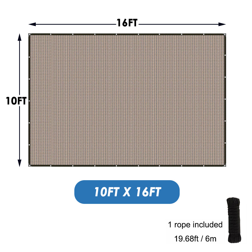 Shade Cloth, 90% Sunblock Net for Garden Patio, Shade Sails for Plants Greenhouse Outdoor Pergola Lawn Kennel