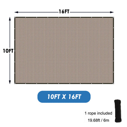 Shade Cloth, 90% Sunblock Net for Garden Patio, Shade Sails for Plants Greenhouse Outdoor Pergola Lawn Kennel