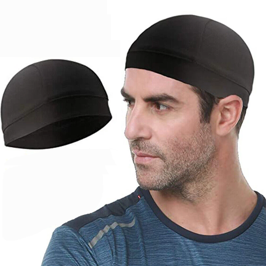 Helmet Liner Skull Cap, Beanie Sweat Wicking Cycling Sport Quick Dry Hat Wrap