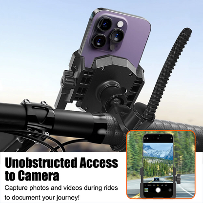 Camera Friendly Bike / Motorcycle Handlebar Phone Holder, 360° Smooth Rotation, Suitable for 4.7-7.0" Smartphones