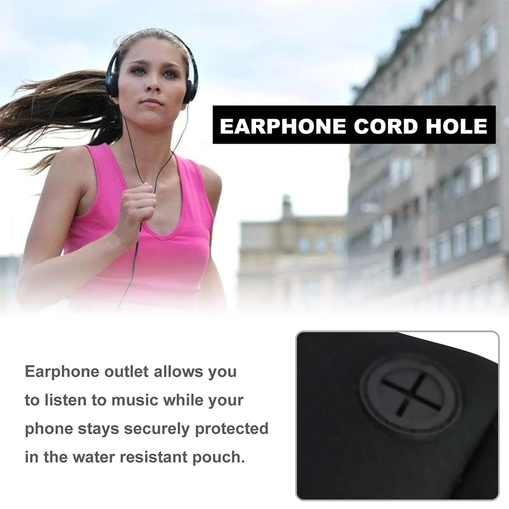 Waterproof Running Fanny Pack for Jogging & Travel, Lightweight Adjustable Waist Belt Bag Fits Smartphones 3 to 7"