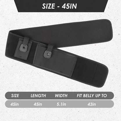 40" / 45" Belly Band Gun Holster, Outdoor Concealed Carry Pistol Holder, Fits All Pistols, Adjustable & Comfortable
