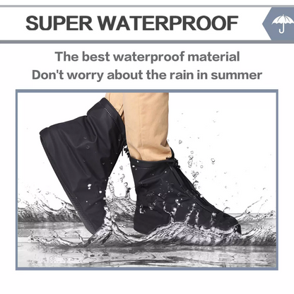 Anti-slip Waterproof Overshoes, Reusable Rain Shoe Covers, Foldable & Lightweight for Outdoor Walking, Hiking & Camping