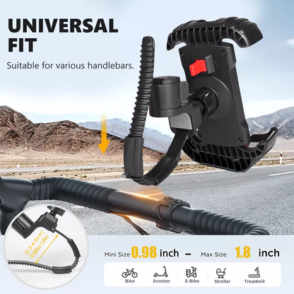 Bike / Motorcycle Handlebar Phone Holder Mount Clamp for 4.7-7" Cellphones