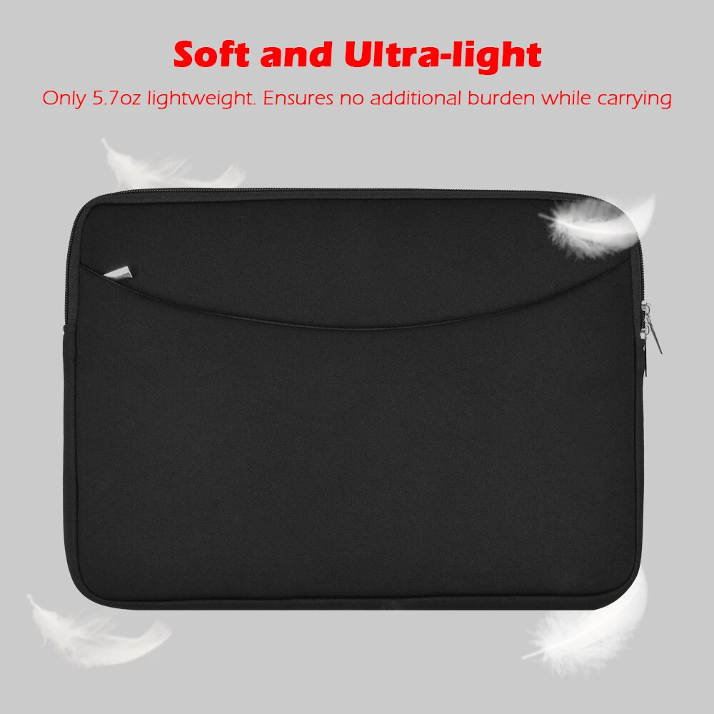13-14" Laptop Sleeve Case, Soft Slim Protective Cover for MacBook Air/Pro, Dell, HP, Lenovo, Chromebook