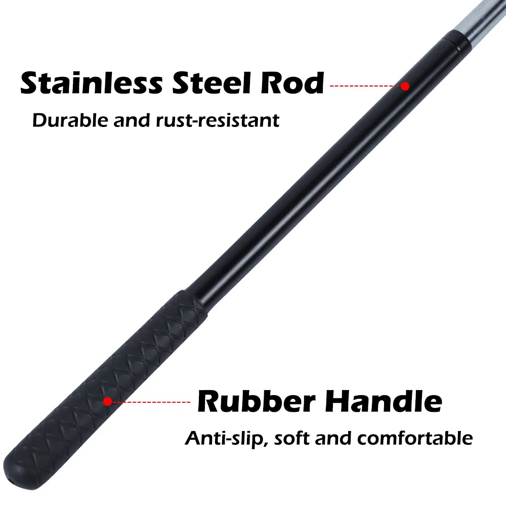 Snake Catcher Net, Retractable Reptile Handling Tool, Telescopic Pole, Strong Mesh, Rubber Handle
