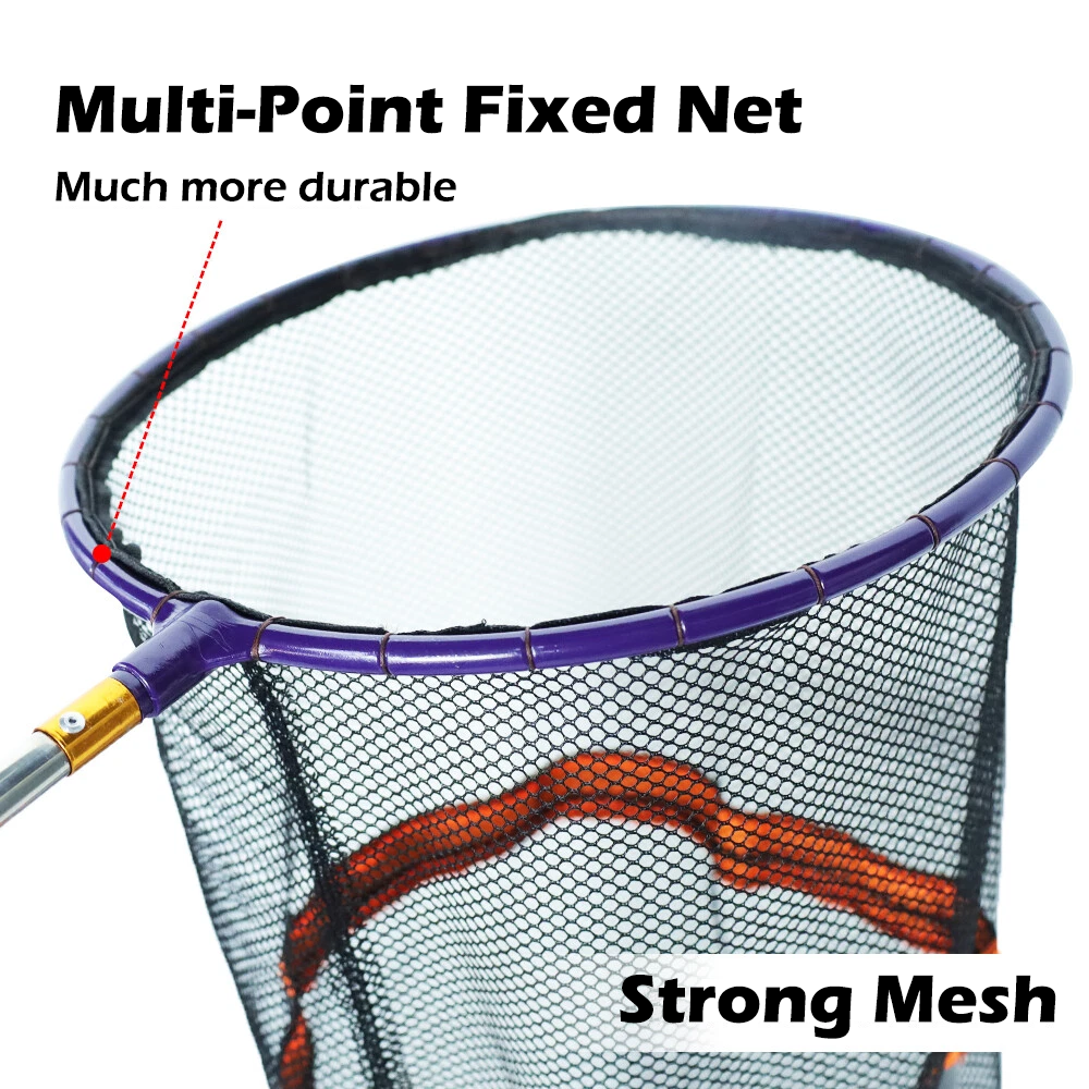 Snake Catcher Net, Retractable Reptile Handling Tool, Telescopic Pole, Strong Mesh, Rubber Handle