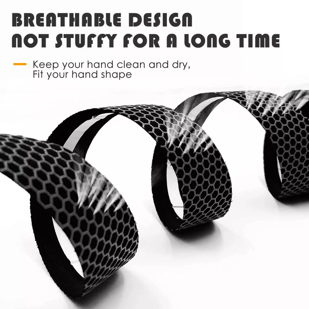 Bike Handlebar Tape, Set of 2 Durable Black Grip Tapes, Shock-Absorbing & Moisture-Wicking, Wrap Your Bicycle for an Awesome Comfortable Ride