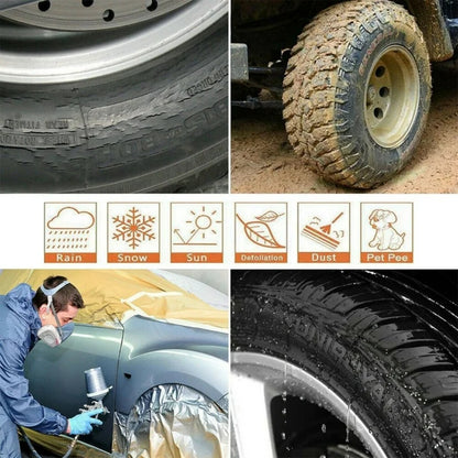 Tire Covers Set Of 4 Wheel RV Truck Trailer Camper Car 28" Sun/Snow Protector