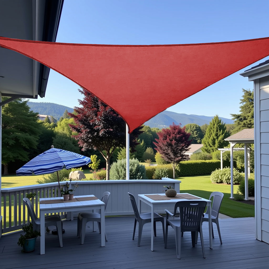 Triangle Sun Shade Sail Canopy Pergola Cover for Patio Yard Backyard Garden Lawn