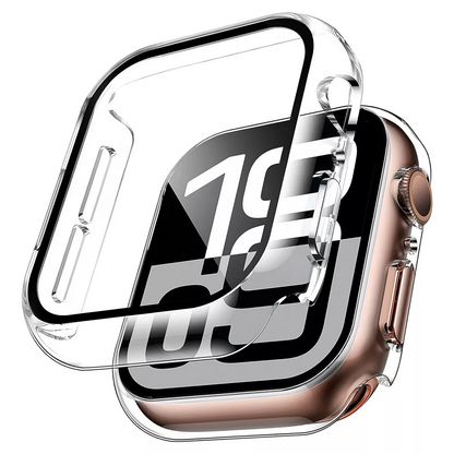 Screen Protector Case for Apple Watch Series 10 42mm 46mm Anti-Scratch Hard PC Cover with 9H Tempered Glass