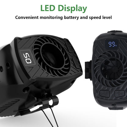 Portable Waist Fan Clip On 10000mAh Rechargeable Personal Cooling Neck Shirt Fan