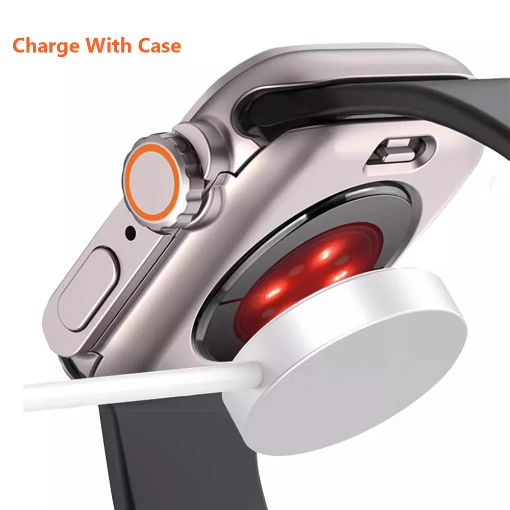 Ultra Look Full Cover Case with Screen Protector for Apple Watch Series 9/8/7 45mm, Series SE2/SE/6/5/4 44mm, Tempered Glass, Perfect Protection Anti Scratch