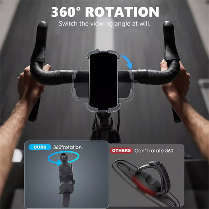 Bike / Motorcycle Handlebar Phone Holder Mount Clamp for 4.7-7" Cellphones