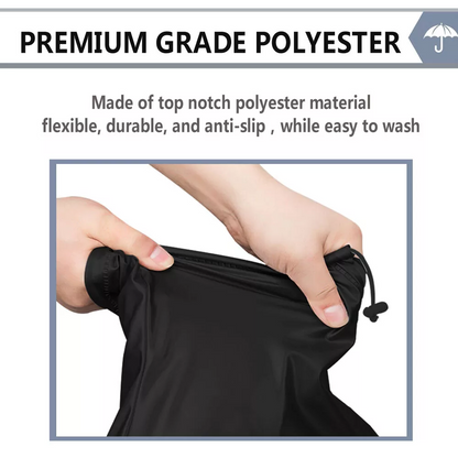 Anti-slip Waterproof Overshoes, Reusable Rain Shoe Covers, Foldable & Lightweight for Outdoor Walking, Hiking & Camping