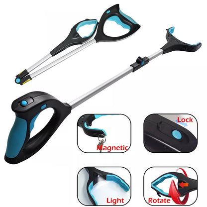 Foldable Grabber Reacher Tool, 32" Extra Long Gripper and Reaching Tool, Heavy Duty Pick Up Stick Grabbers for Keys, Coins, Trash