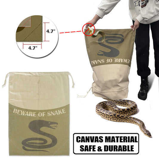 Snake Reptile Bag with Safe Corners Drawstring-Sealed Capture Sack Escape-Proof