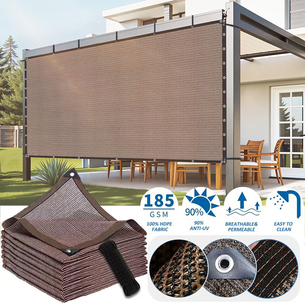 Shade Cloth, 90% Sunblock Net for Garden Patio, Shade Sails for Plants Greenhouse Outdoor Pergola Lawn Kennel