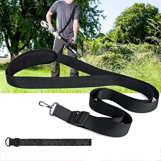 Adjustable Trimmer Strap, Universal Grass Eater Shoulder Harness Belt, Leaf Lawn Grass Edger Strap, Heavy-Duty, Anti-Slip, Ergonomic Support