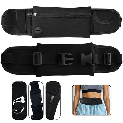 Waterproof Running Fanny Pack for Jogging & Travel, Lightweight Adjustable Waist Belt Bag Fits Smartphones 3 to 7"