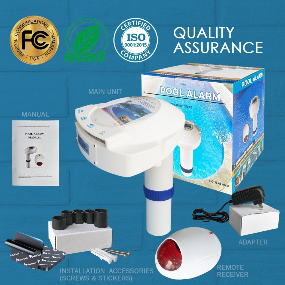 Swimming Pool Alarm for Inground Above Ground Sensor Safety Guard Alarm Kids Pet