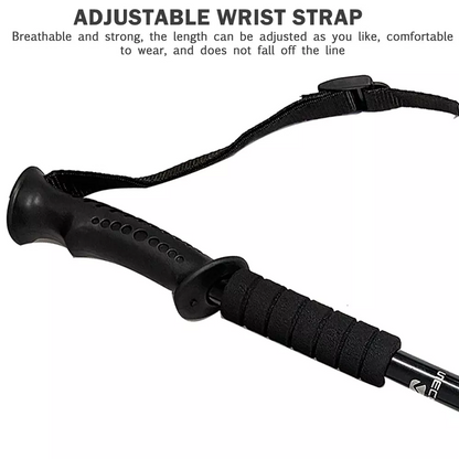 Hiking Poles, Telescopic Collapsible Trekking Poles with Quick Twist Lock System, Lightweight for Hiking Backpacking Mountaining