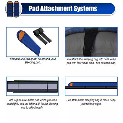 Wearable Sleeping Bags for Adults, Lightweight Compact Backpacking Sleeping Bag with Arm Holes, Left & Right Zipped Together to Double Bags