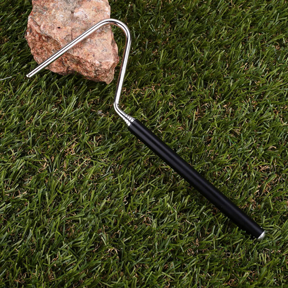 39” Retractable Snake Hook Stainless Steel Reptile Handling Tool Anti-Slip Rubber Grip