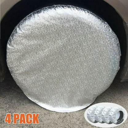 Tire Covers Set Of 4 Wheel RV Truck Trailer Camper Car 28" Sun/Snow Protector