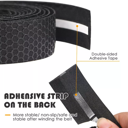 Bike Handlebar Tape, Set of 2 Durable Black Grip Tapes, Shock-Absorbing & Moisture-Wicking, Wrap Your Bicycle for an Awesome Comfortable Ride