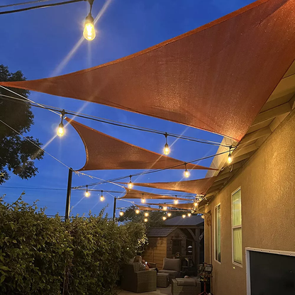 Triangle Sun Shade Sail Canopy Pergola Cover for Patio Yard Backyard Garden Lawn