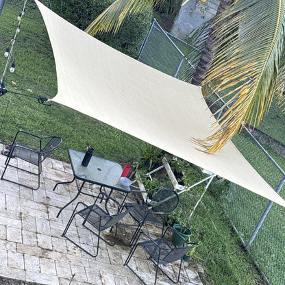 Rectangle/Square Waterproof Shade Sail Patio Awning Outdoor Garden Pool Sun Canopy Shelter Cover