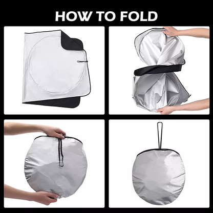 Foldable Car Sun Shade, Big / Large Windshield Sunshade, UV Ray & Heat Reduction