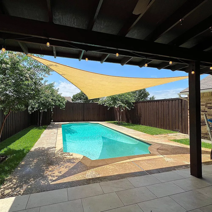 Triangle Sun Shade Sail Canopy Pergola Cover for Patio Yard Backyard Garden Lawn