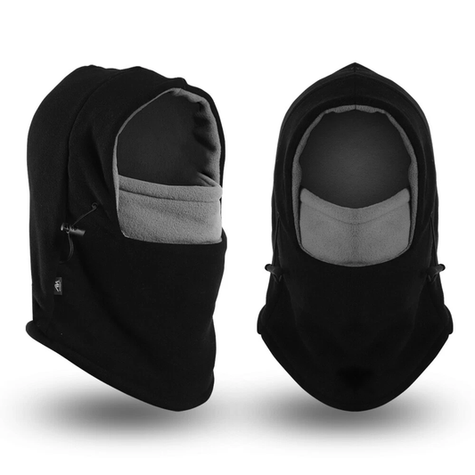 Fleece Balaclava Windproof Ski Face Mask Kids Thermal Dual-Layer Hat Child