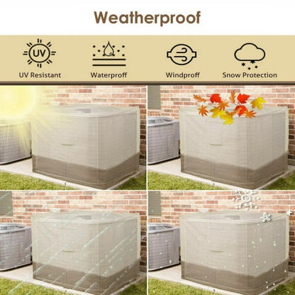 Waterproof Air Conditioner Cover Central AC Unit Heavy Duty Winter Outside 34”