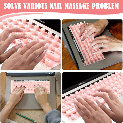 Silicone Raised Keyboard Cover for Long Nail Art, Perfectly Fit Apple Laptop Pro13 2020-2023, Also Compatible with Pro 14&16 2021-2024, Air 13&15