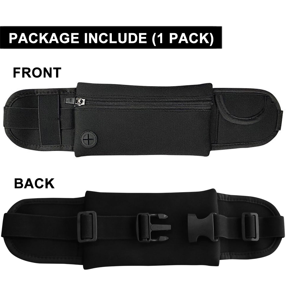 Waterproof Running Fanny Pack for Jogging & Travel, Lightweight Adjustable Waist Belt Bag Fits Smartphones 3 to 7"