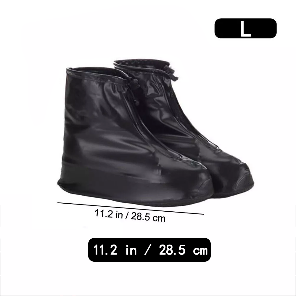 Anti-slip Waterproof Overshoes, Reusable Rain Shoe Covers, Foldable & Lightweight for Outdoor Walking, Hiking & Camping