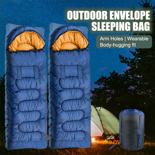 Wearable Sleeping Bags for Adults, Lightweight Compact Backpacking Sleeping Bag with Arm Holes, Left & Right Zipped Together to Double Bags