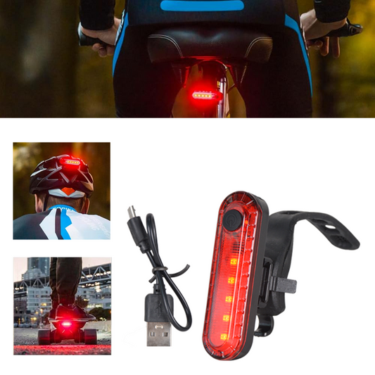 Rechargeable Bike Tail Light, Super Bright LED Bicycle Rear Safety Lights for Night Riding